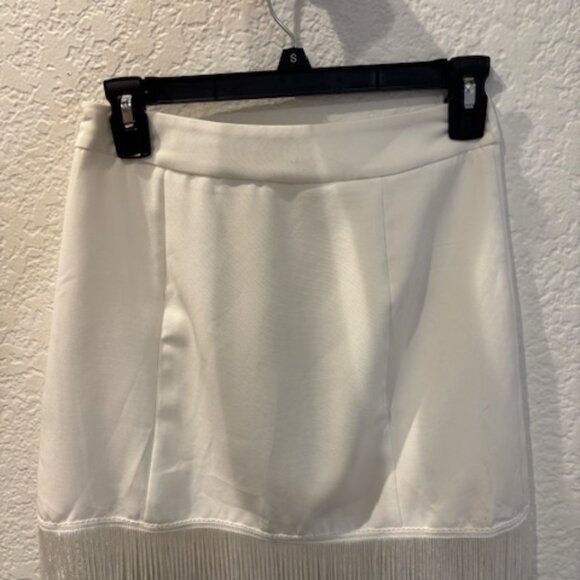 Altar'd State White Fringe Top and Skirt - Picture 9 of 11